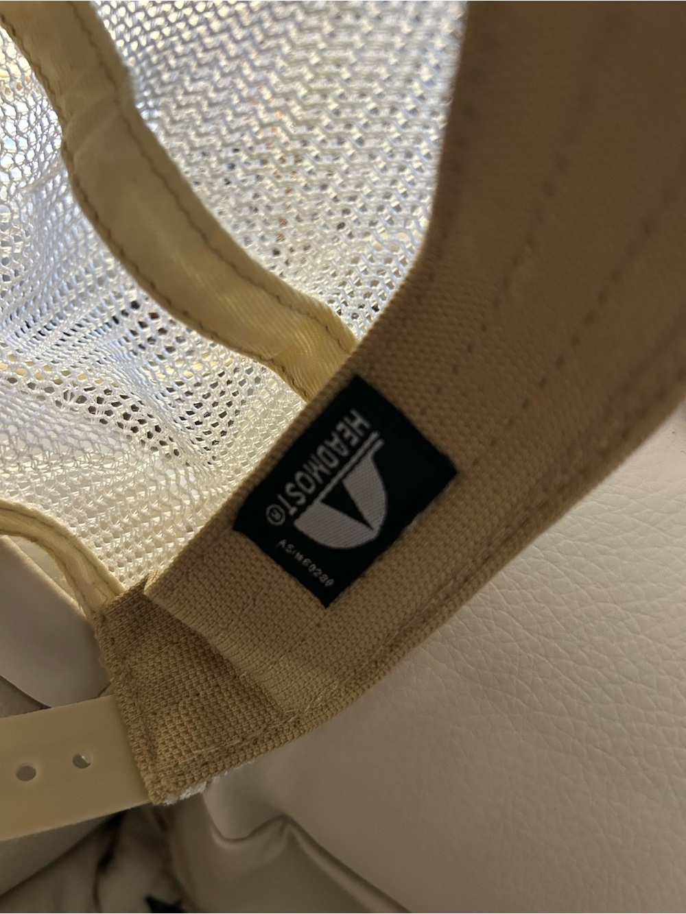 Judith March Camo Mesh Trucker Hat with Pearl "21" Patch, OS, Distressed - Picture 3 of 7